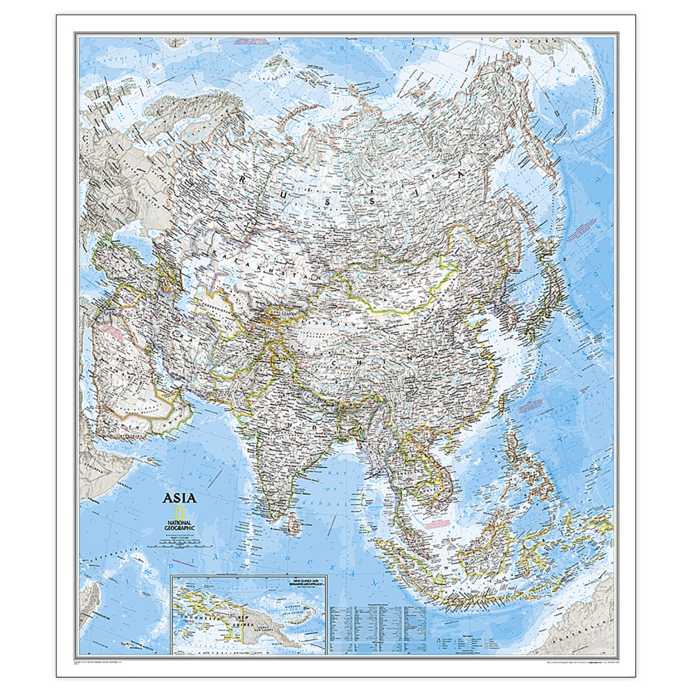 National Geographic Asia Classic Map, Laminated MPN:NGMRE00620145