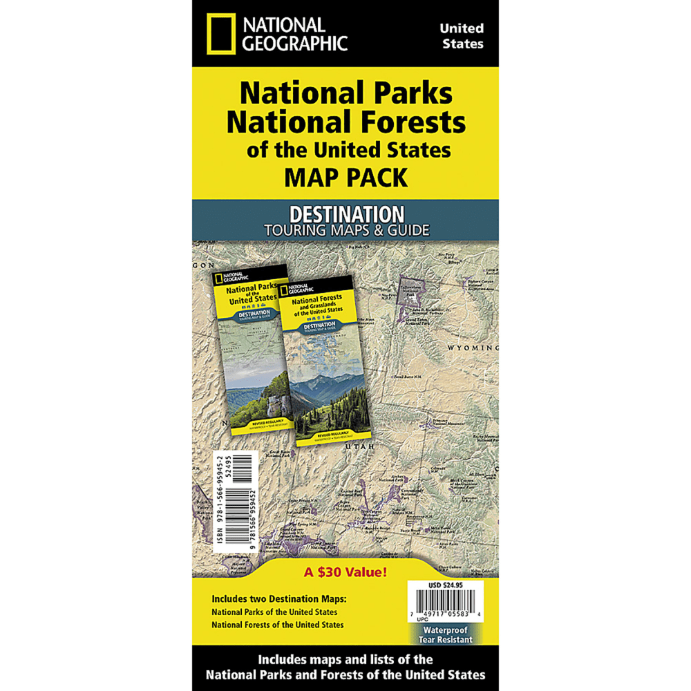 National Geographic National Parks & National Forest Of the US Map Pack Bundle MPN:NGMDM01021301B