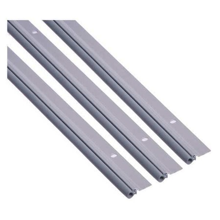Door Weatherstripping, 7 ft L, Vinyl Insert, Black, Screw-in Mounting MPN:160V-48
