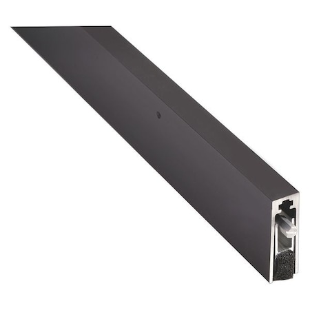 Auto Door Bottom, 48in.L, Standard, Black MPN:222NDKB-48