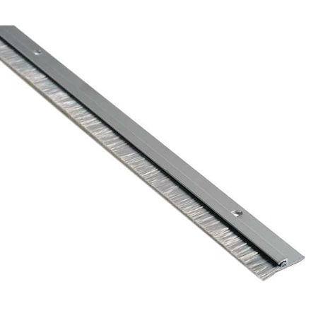 Door Sweep, 7 ft., A. Aluminum, Nylon Brush MPN:B606A-84