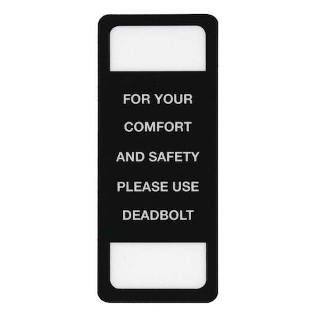 Security Label, 2 15/16inx1.25 in, Acrylic MPN:SDG-DS