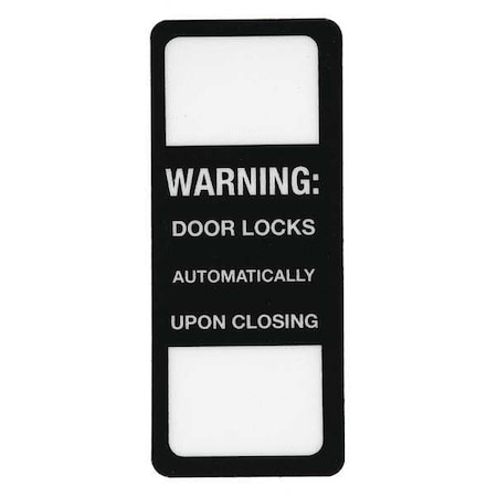 Security Label, 2 15/16 x 1 1/4in, Acrylic MPN:SDG-WS