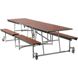 NPS® Mobile Cafeteria Table With Fixed Benches 121