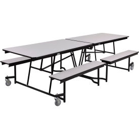 NPS® Mobile Cafeteria Table With Fixed Benches 121