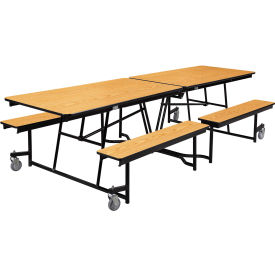 NPS® Mobile Cafeteria Table With Fixed Benches 121