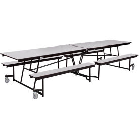 NPS® Mobile Cafeteria Table With Fixed Benches 145