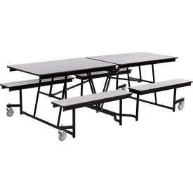 NPS® Mobile Cafeteria Table With Fixed Benches 97