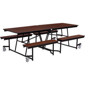 NPS® Mobile Cafeteria Table With Fixed Benches 97