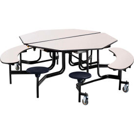 NPS® Mobile Cafeteria Table w/Stools & Benches 60