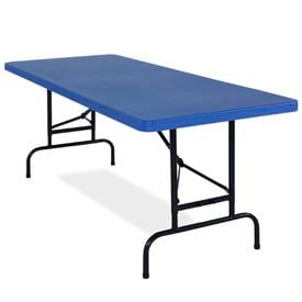 National Public Seating® Adjustable Height Plastic Folding Table 30