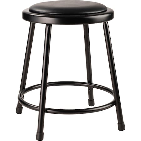 Black Vinyl Stool, 18