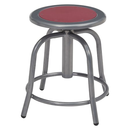 Adj. Stool, Wine Seat, Gry Frame, 18