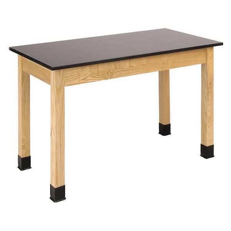 Lab Table, Phenolic Resin (Table Top), Wood (Frame), Solid Wood (Legs) Frame, 54