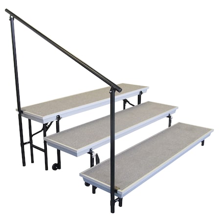 Side Guardrail for 3- level TransPort Riser MPN:SGRTP3