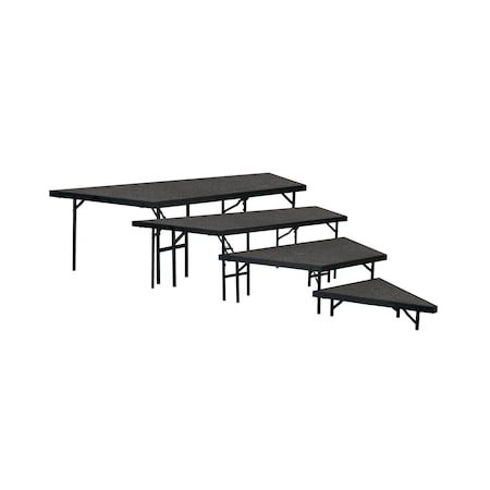 Seated Riser Stage Pie Section, 4-Tier, 48