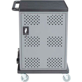Oklahoma Sound® DCC Duet Charging Cart For 32 Devices Gray/Black DCC