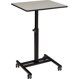 National Public Seating EDTC Sit & Stand Desk Gray/Black EDTC
