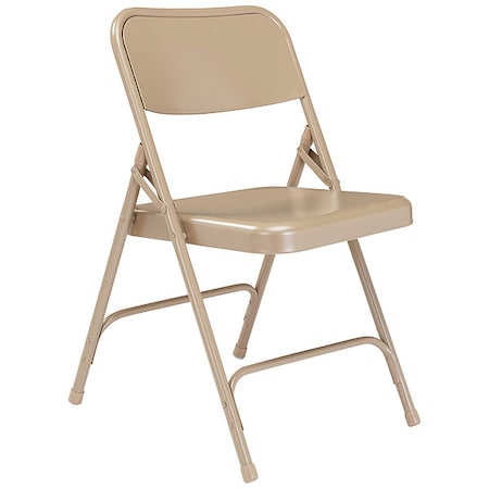 Folding Chair, Beige, 18-1/4 In., PK4 MPN:201