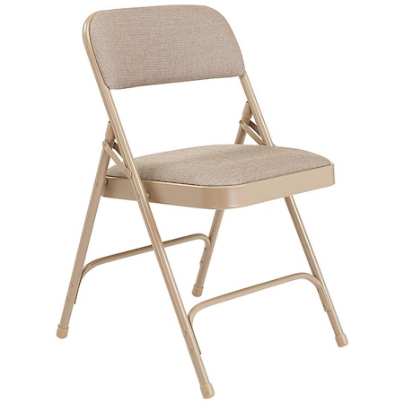 Folding Chair, Beige, 18-3/4 In., PK4 MPN:2201