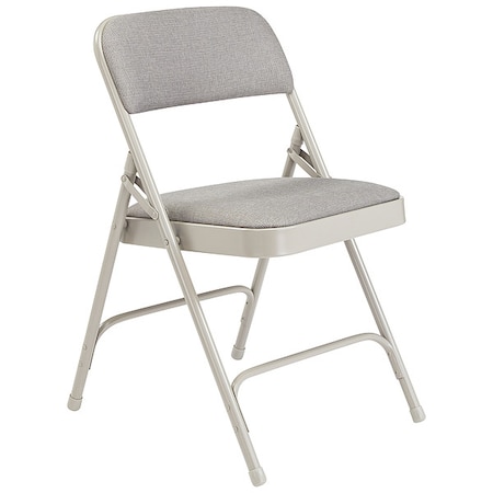 Folding Chair, Gray, 18-3/4 In., PK4 MPN:2202