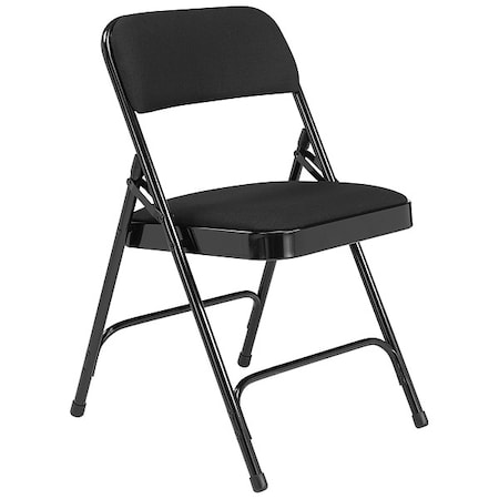 Folding Chair, Fabric, 29-1/2inH, Black, PK4 MPN:2210