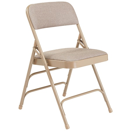 Folding Chair, Beige, 18-3/4 In., PK4 MPN:2301