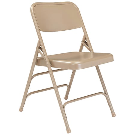 Folding Chair, Beige, 18-3/4 In., PK4 MPN:301