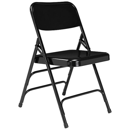 Folding Chair, Black, 18-3/4 In., PK4 MPN:310