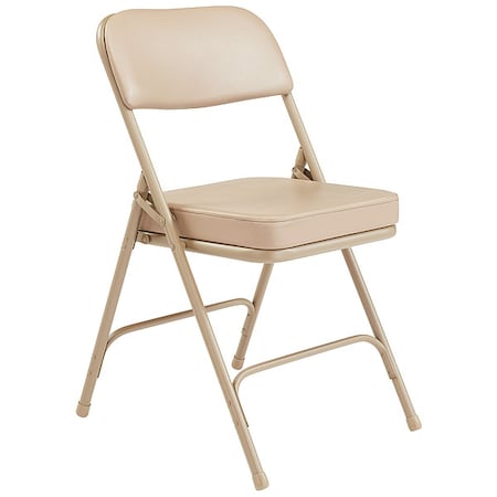 Folding Chair, Fabric, 32in H, Beige, PK2 MPN:3201