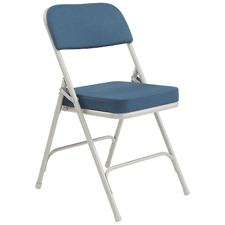 Folding Chair, Fabric, 32in H, Gray, PK2 MPN:3215