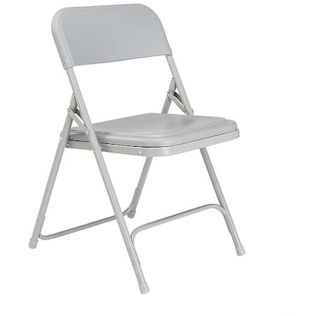 Folding Chair, Plastic, Gray, PK4 MPN:802