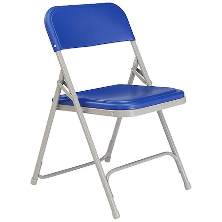 Folding Chair, Plastic, Blue, PK4 MPN:805