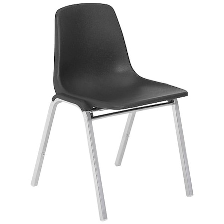 Stacking Chair, 8100 Series, Polypropylene Black, PK4 MPN:8110