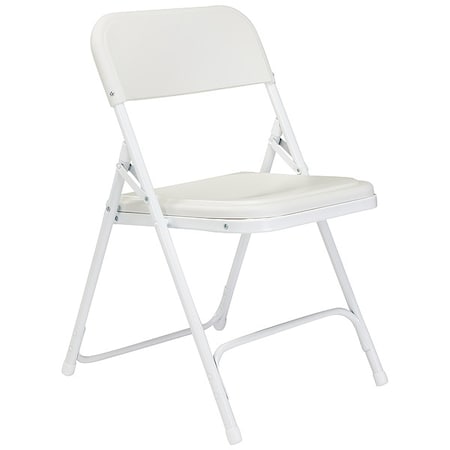 Folding Chair, Plastic, White, PK4 MPN:821
