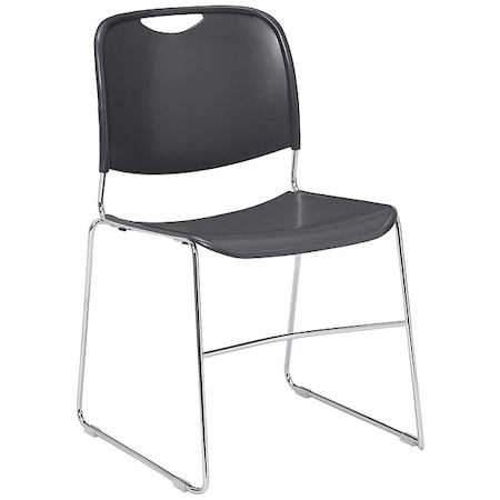 Stacking Chair, 8500 Series, Polypropylene Gray, PK4 MPN:8502