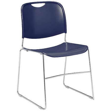 Stacking Chair, 8500 Series, Polypropylene Navy Blue, PK4 MPN:8505