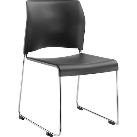 Cafetorium Plastic Stack Chair, Charcoal MPN:8820-11-20