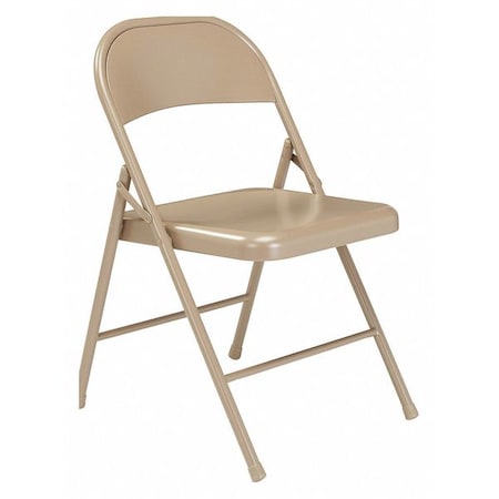 Commercialine Folding Chair, Stl, Tan, PK4 MPN:901