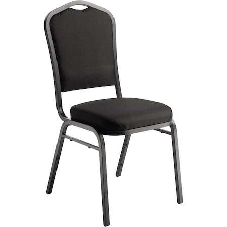 Stack Chair, Black Fabric, Black Frame MPN:9360-BT