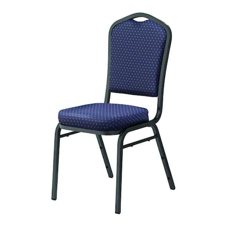 Stack Chair, Navy Fabric, Silvervein Frame MPN:9364-SV