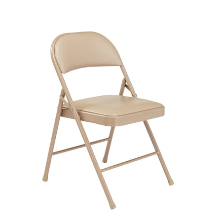 Commercialine Folding Chair, Vnyl, Tan, PK4 MPN:951