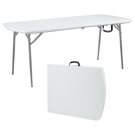 Rectangle Fold-in-Half Table, Gray, 30