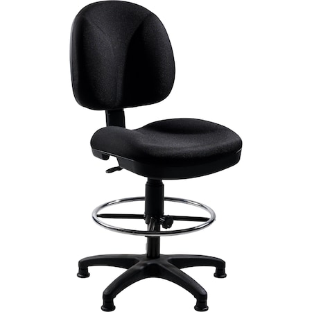 Drafting Chair, 38 in H, Black MPN:CTS