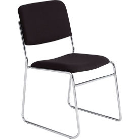 Stacking Chair - Fabric - Black 8660 - Pkg Qty 2