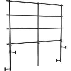 Back Guard Rails for 3-Level TransPort Risers - Black GRTPR3