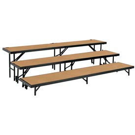 3 Level Straight Riser with Hardboard - 96