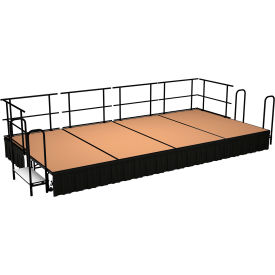 NPS® Stage Package Hardboard Black Shirred Pleat Skirting 192