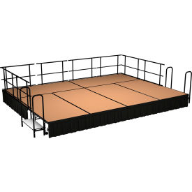 NPS® Stage Package Hardboard Black Shirred Pleat Skirting 192