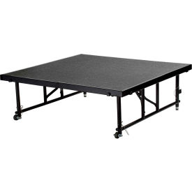 National Public Seating® Transfix 4'L x 4'W Portable Stage w/ Adjustable 16-24